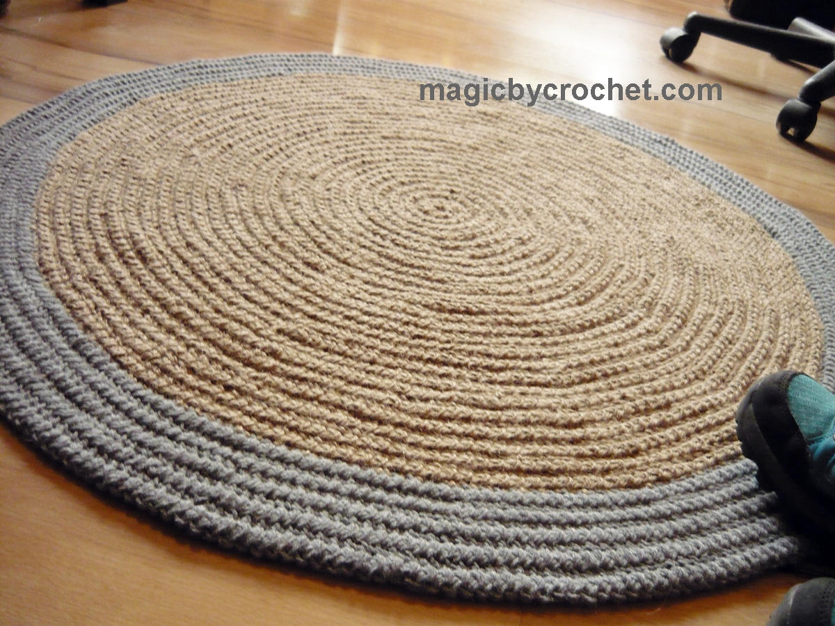 Modern Area Rug, Round rug, Jute rug, 3 ft rug, Pet friendly rug